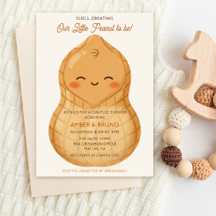 Een Kleine Pinda Koppels Baby Shower Kaart