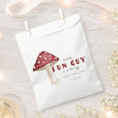 Een kleine Pistool Guy Rode Paddestoel Boy Baby sh Bedankzakje (Geknipt)