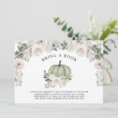 Een kleine pomkin Birthday Sage Floral Kaart (Staand voorkant)