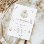 Een kleine pomkin Boho  speelgoedBaby shower Kaart