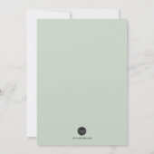 Een kleine pomkin Greenery Girl-uitnodiging Kaart (Achterkant)