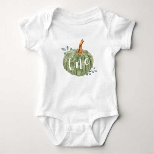 Een kleine pompoen 1-Birthday Boy Baby Bodysuit (Voorkant)