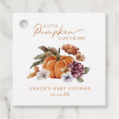 Een Kleine Pompoen Baby Cadeautag Bedankjes Labels (Voorkant)