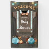 Een kleine pompoen | BABY SHOWER | Baby Boy Banner (Verticaal)