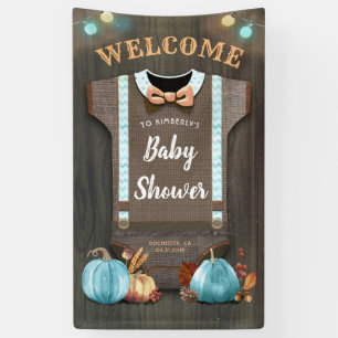 Een kleine pompoen   BABY SHOWER   Baby Boy Banner