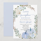 Een kleine pompoen Baby shower jongen Kaart (Voorkant / Achterkant)