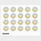 Een kleine pompoen | Baby shower voor zonnebloemen Ronde Sticker (Vel)