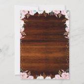 Een kleine pompoen bijtende katoenbloem kaart (Achterkant)