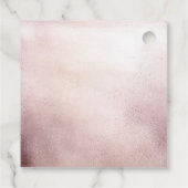 Een kleine pompoen bloeit roze Baby shower Bedankjes Labels (Achterkant)