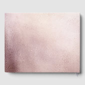 Een kleine pompoen bloeit roze Baby shower Gastenboek (Achterkant)