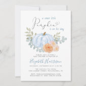 Een kleine pompoen bloemendouche voor baby's Water Kaart (Voorkant)