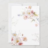 Een kleine pompoen bloemenmeisje Baby shower Kaart (Achterkant)