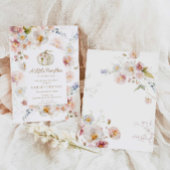 Een kleine pompoen bloemenmeisje Baby shower Kaart