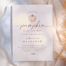 Een Kleine Pompoen Bloemrijke Herfst Baby Shower 