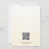 Een kleine pompoen boho Baby shower uitnodiging (Achterkant)