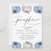 Een kleine pompoen | Boy Herfst Baby shower Kaart (Voorkant)