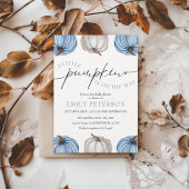 Een kleine pompoen | Boy Herfst Baby shower Kaart