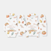 Een kleine pompoen eerste verjaardag gunstbox bedankdoosjes (Uitgevouwen)