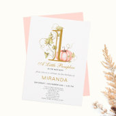 Een kleine pompoen Eerste verjaardag van Kaart