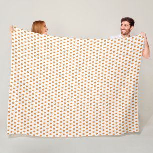 Een kleine pompoen fleece deken