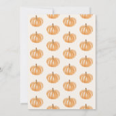 Een kleine pompoen Genderneutrale Herfst Baby show Kaart (Achterkant)