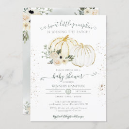 Een kleine pompoen Genderneutrale Herfst Baby show Kaart