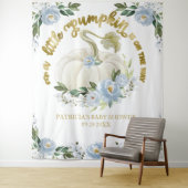 Een Kleine Pompoen Herfst Baby Shower Achtergrond Wandkleed (In situ)