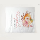 Een kleine pompoen Herfst Baby shower achtergrond Wandkleed (Voorkant (horizontaal))