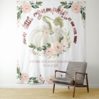 Een Kleine Pompoen Herfst Baby Shower Achtergrond