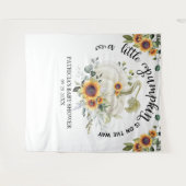 Een Kleine Pompoen Herfst Baby Shower Achtergrond Wandkleed (Voorkant (horizontaal))