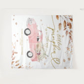 Een kleine pompoen Herfst Baby shower achtergrond Wandkleed (Voorkant (horizontaal))