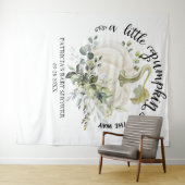 Een kleine pompoen Herfst Baby shower achtergrond Wandkleed (In Situ (horizontaal))