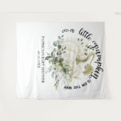 Een kleine pompoen Herfst Baby shower achtergrond Wandkleed (Voorkant (horizontaal))