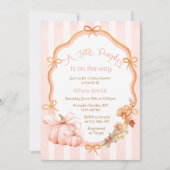 Een Kleine Pompoen Herfst Baby Shower Kaart (Voorkant)