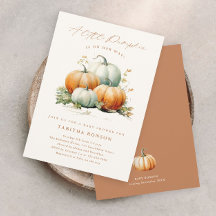 Een Kleine Pompoen Herfst Baby Shower