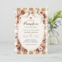 Een Kleine Pompoen Herfst Baby Shower Kaart