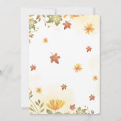 Een kleine pompoen herfst Baby shower uitnodiging (Achterkant)