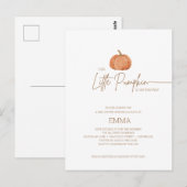 Een Kleine Pompoen Herfst Geslacht Neutrale Baby S Briefkaart (Voorkant / Achterkant)