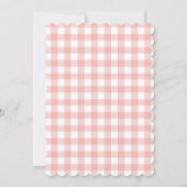 Een kleine pompoen Herfst najaar roze Baby shower Kaart (Achterkant)