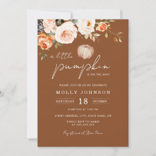 Een Kleine Pompoen Herfst Neutrale Baby Shower Kaart