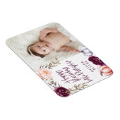 Een kleine pompoen herfst paarse perzikfoto magneet (Rechterzijde)