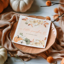 Een kleine pompoen herfstverjaardag