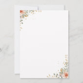 Een kleine pompoen is de manier waarop herfst baby kaart (Achterkant)