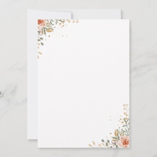 Een kleine pompoen is de manier waarop herfst baby kaart (Achterkant)