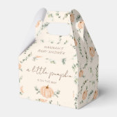 Een kleine pompoen is onderweg Baby shower Bedankdoosjes (Achterkant)