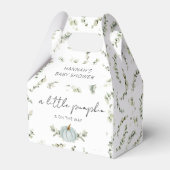 Een kleine pompoen is onderweg Baby shower Bedankdoosjes (Achterkant)