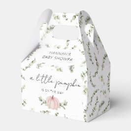 Een kleine pompoen is onderweg Baby shower Bedankdoosjes