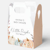 Een kleine pompoen is onderweg Baby shower Bedankdoosjes (Geopend)