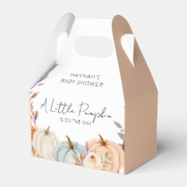 Een kleine pompoen is onderweg Baby shower Bedankdoosjes