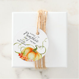 Een kleine pompoen is onderweg Baby shower Bedankjes Labels
